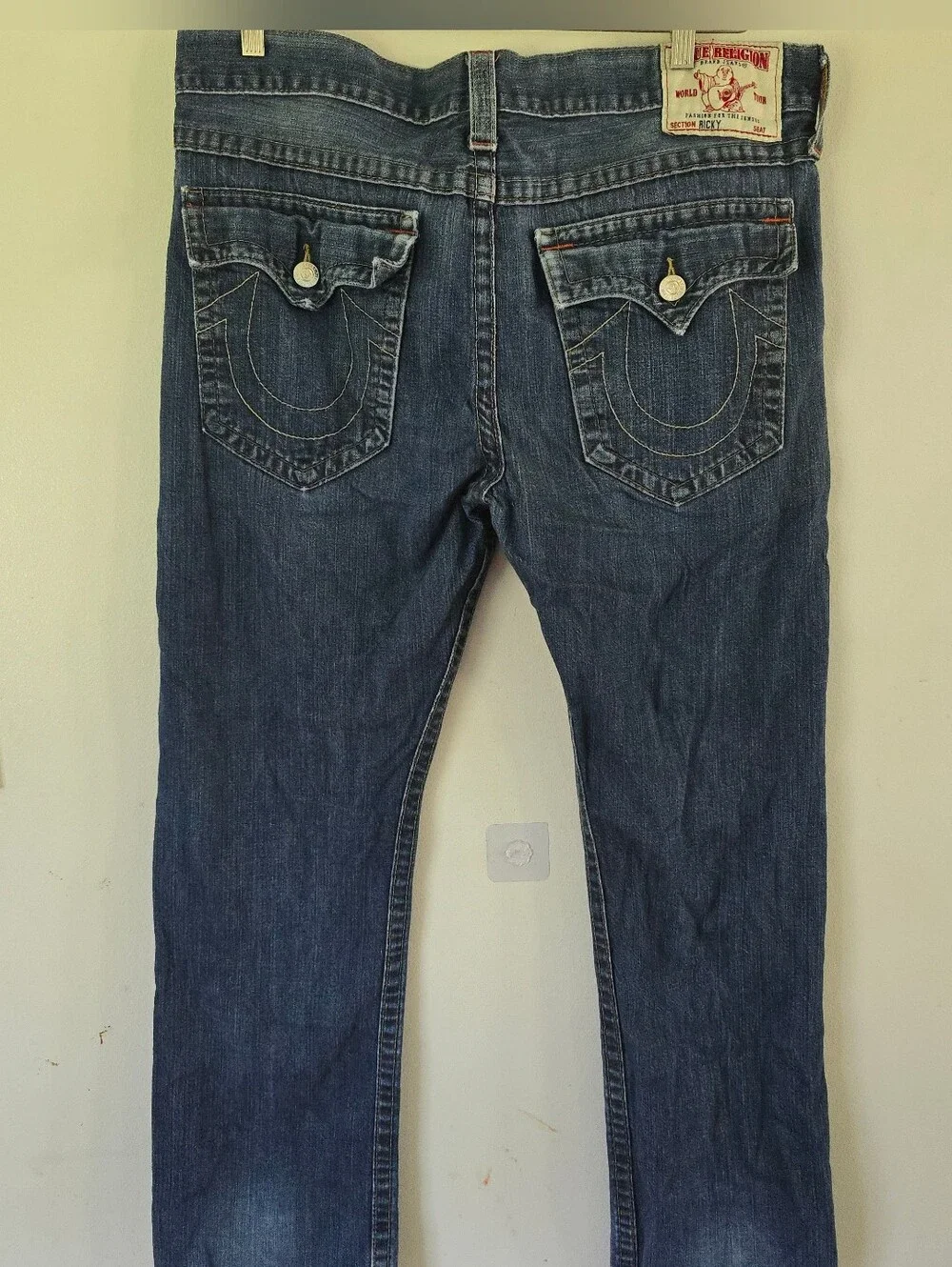 True Religion Ricky Straight Leg Vintage Jeans Men’s Size 38x31 Y2K